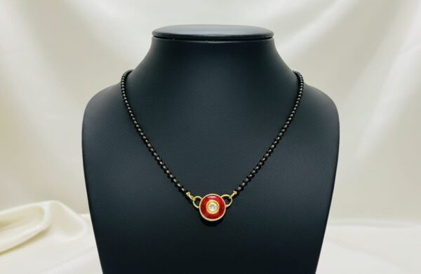 Red Enamel Mangalsutra