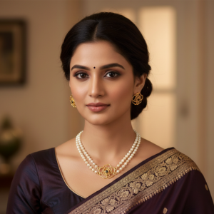 Gulabini Mukta Choker Necklace