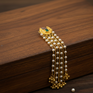 Single Chandrakor Double Layer Hair Pin