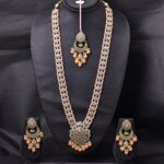 Sukkhi Circular Gold Plated Long Haram
