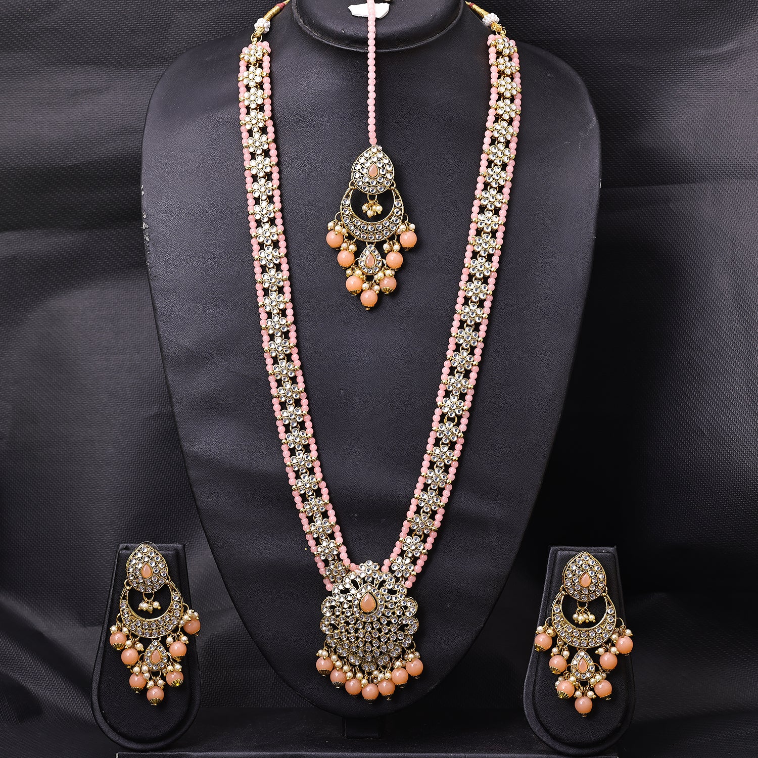 Sukkhi Circular Gold Plated Long Haram