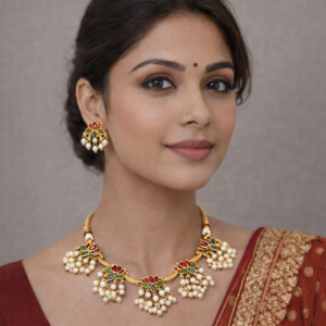 Gold-Toned Lotus Choker