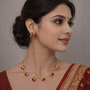 Mango Invisible Red Necklace