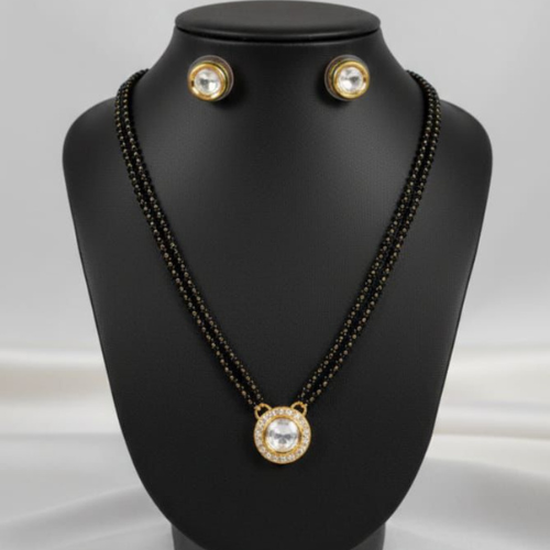 Black Beads Mangalsutra Set