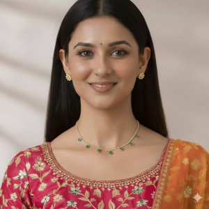 Elegant Green Stone Necklace