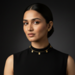 Golden Floral Charm Necklace