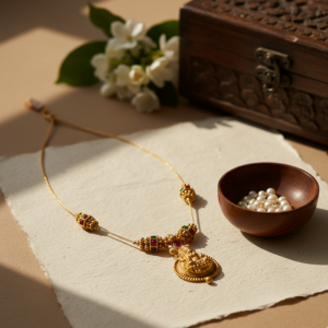 Traditional Temple Pendant Necklace