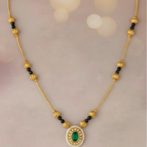 Green Stone Mangalsutra